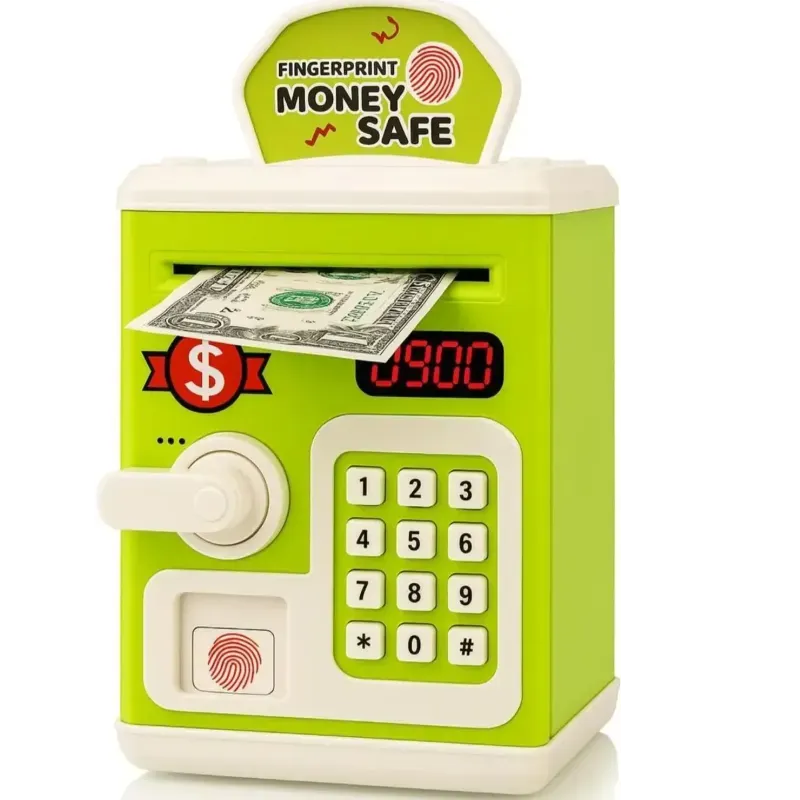 Piggy bank with Fingerprint